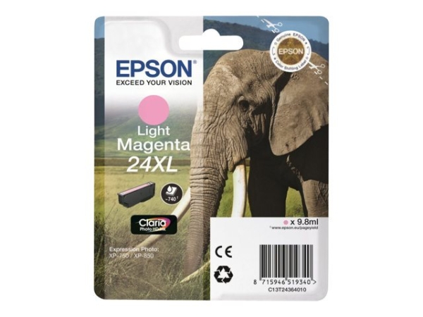 Náplň Epson 24XL, C13T24364012 světlá fialová 
