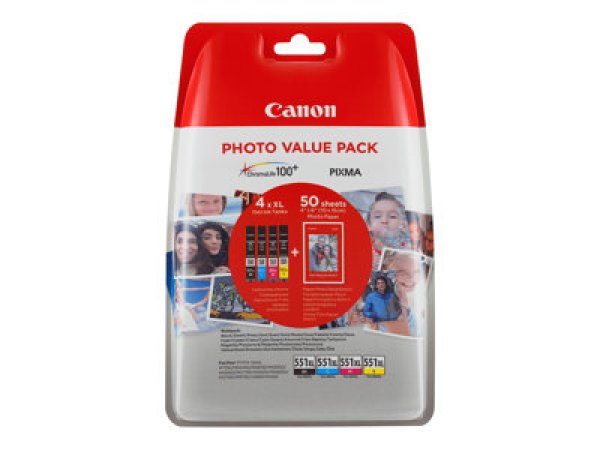 Náplň Canon CLI-551XL CMYK Photo Value Pack