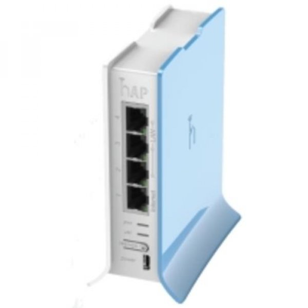 MIKROTIK RouterBOARD RB941-2nD-TC, hAP-Lite, 650Mhz CPU, 32MB RAM, 4xLAN, 2.4Ghz 802b/g/n, ROS L4, case, PSU