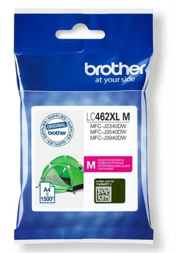 Náplň Brother LC-462XLM purpurová (1 500 stran)