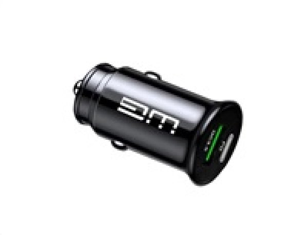 WG - Autonabíječka 2x USB-A / 1x USB-A 18W QC3.0 + 1x USB-C PD 20W / black