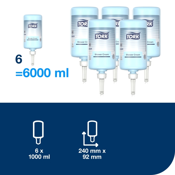 Tork sprchový gel 1L, S1