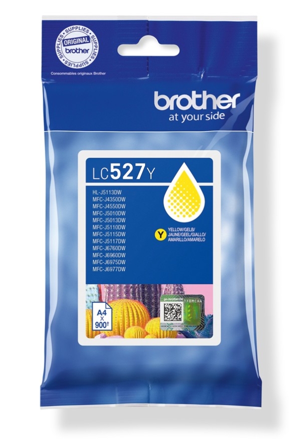 Brother LC527Y - Žlutá - originální - pillow pack - inkoustová cartridge - pro Brother MFC-J4350DW, MFC-J4550DW