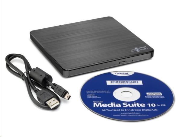 Externí mechanika HITACHI LG DVD-W/CD-RW/DVD±R/±RW/RAM GP60NB60, Slim