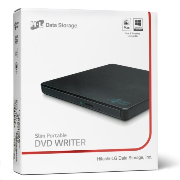 Externí mechanika HITACHI LG DVD-W/CD-RW/DVD±R/±RW/RAM GP60NB60, Slim