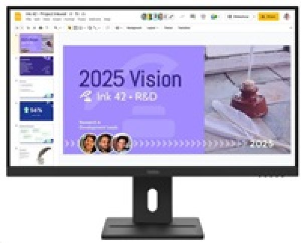 LENOVO LCD E27Q-40 - 27",IPS,16:9,2560x1440,100Hz,350cd/m2,1500:1,4ms(GtG),VGA,DP,2x HDMI (TMDS),USB Hub,Pivot