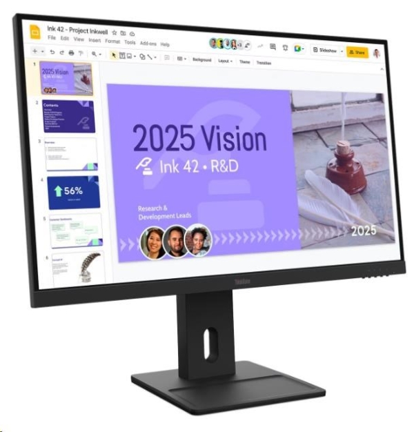 LENOVO LCD E27Q-40 - 27",IPS,16:9,2560x1440,100Hz,350cd/m2,1500:1,4ms(GtG),VGA,DP,2x HDMI (TMDS),USB Hub,Pivot