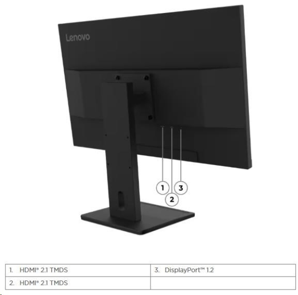LENOVO LCD E27Q-40 - 27",IPS,16:9,2560x1440,100Hz,350cd/m2,1500:1,4ms(GtG),VGA,DP,2x HDMI (TMDS),USB Hub,Pivot