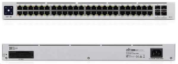 UBNT UniFi Switch USW-Pro-48-POE Gen2[48xGigabit, 600W PoE+ 802.3at/af/bt, 4xSFP+, 176Gbps]