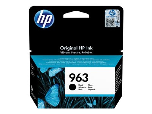 HP 963 - 21.5 ml - cerná - originální - Officejet - inkoustová cartridge - pro Officejet 9012; Officejet Pro 90XX