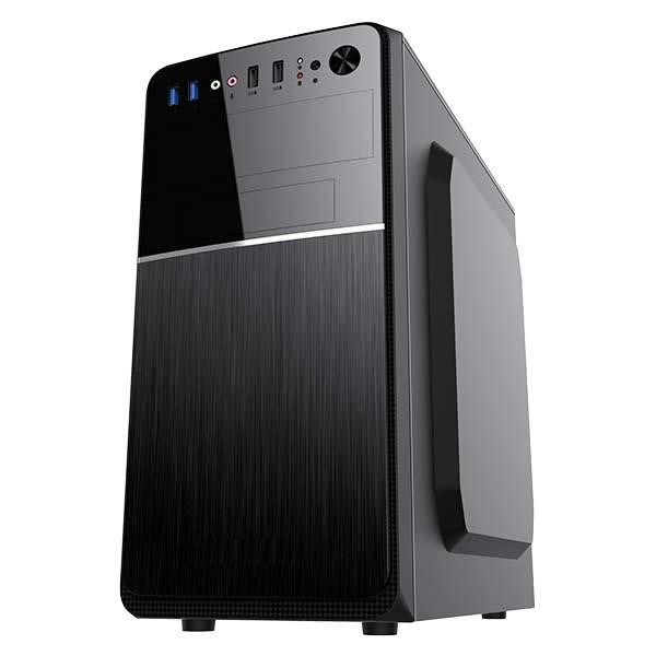 VeinX case Chant CH25M Micro Tower, bez zdroje, 1x USB-C, 2x USB3.0, 1x USB2.0, černá