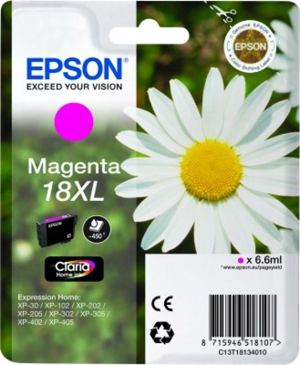 Náplň Epson 18XL, C13T18134012 purpurová 