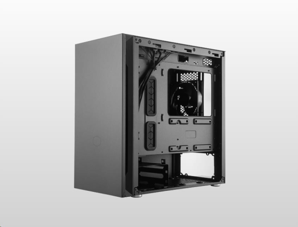 Cooler Master case Silencio S400 Steel, micro-ATX, Mini Tower, černá,  bez zdroje