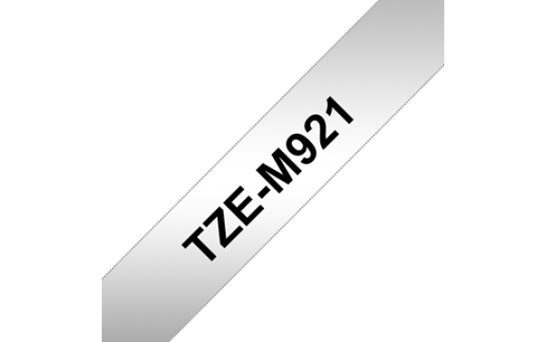 Brother TZe-M921 - Černá na matně stříbrné - Role (0,9 cm x 8 m) 1 kazeta/y lamino páska - pro P-Touch PT-E100, E300, E500, E550, H100, P900, P950; P-Touch EDGE PT-P750
