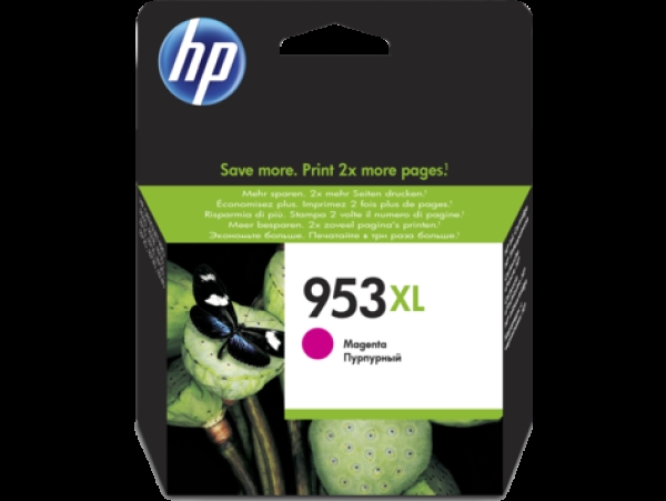 HP 953XL (F6U17AE), purpurová originální náplň do tiskárny HP
