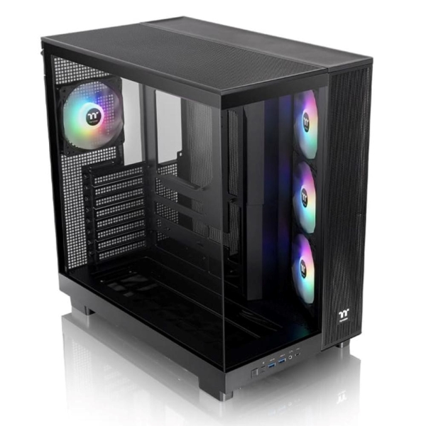 THERMAL TAKE Case View 380 XL TG ARGB, ATX, Průhledná bočnice, 4x 120mm ARGB Fan, černá