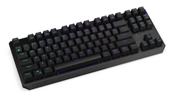 Endorfy herní klávesnice Thock TKL Wireless Red/ bezdrátová / USB / red switch / mechanická / CZ layout / černá RGB