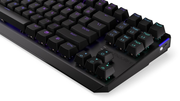 Endorfy herní klávesnice Thock TKL Wireless Red/ bezdrátová / USB / red switch / mechanická / CZ layout / černá RGB