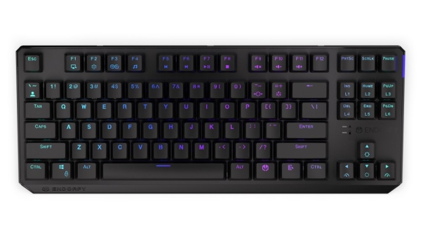Endorfy herní klávesnice Thock TKL Wireless Red/ bezdrátová / USB / red switch / mechanická / CZ layout / černá RGB