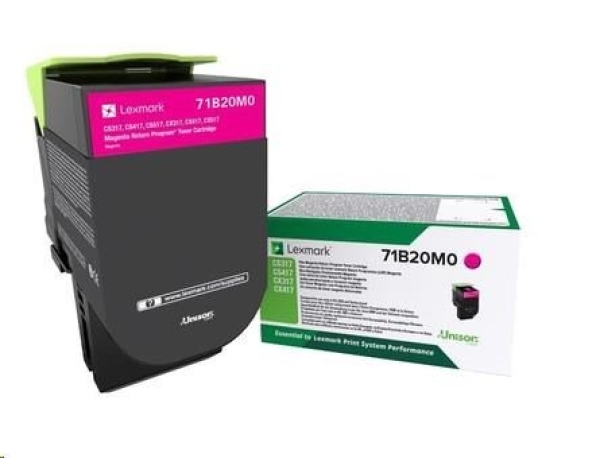 Toner Lexmark 71B20M0 purpurový