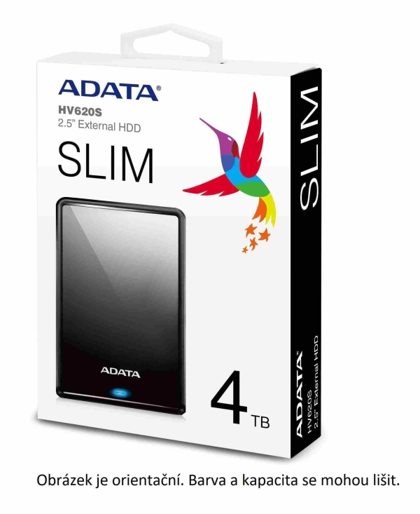 Externí HDD A-DATA AHV620S 1TB, 2,5" USB modrý