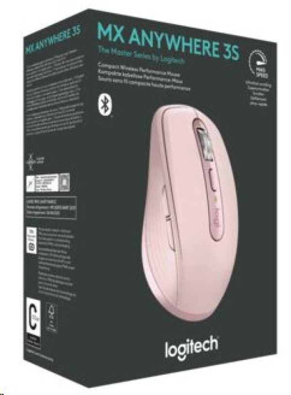 Logitech myš MX Anywhere 3S, růžová, EMEA
