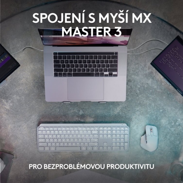 Logitech MX KEYS S/Bezdrátová USB + Bluetooth/US layout/Grafitová