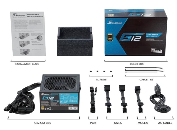 SEASONIC zdroj FOCUS GM-850 80+GOLD semi-modulární (SSR-850FM)