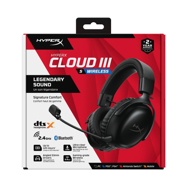 HP HyperX Cloud III WHT/PNK Gaming Headset