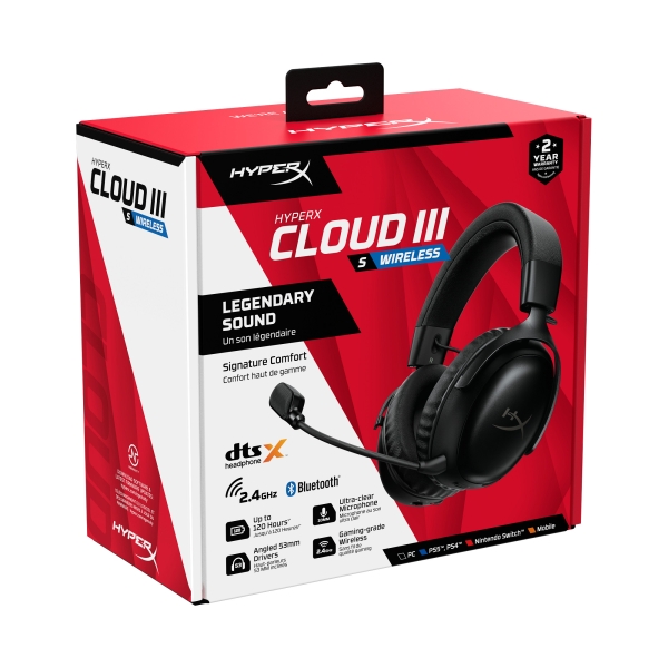 HP HyperX Cloud III WHT/PNK Gaming Headset
