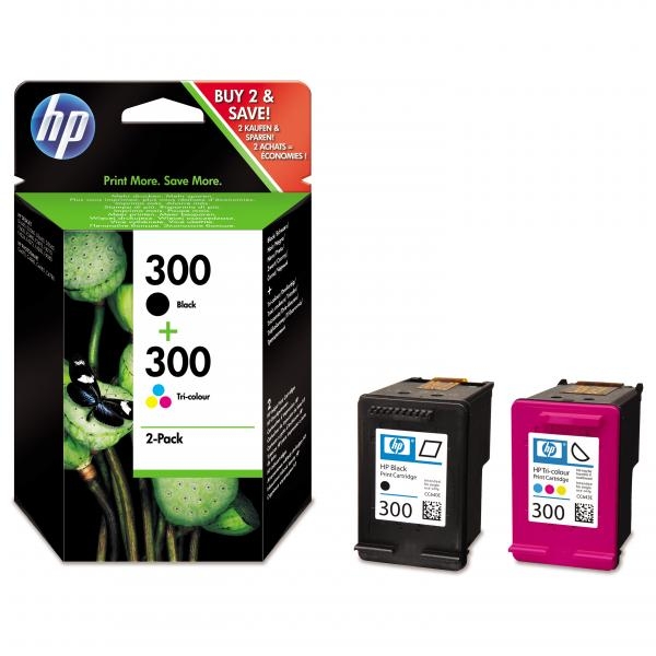 Náplň HP č.300, CN637EE černá a barevná 2-pack 