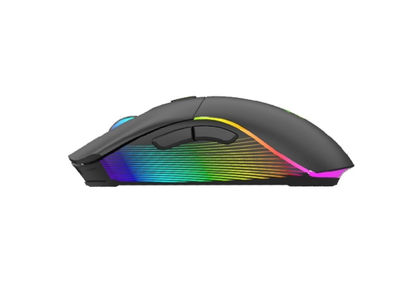 WG - Herní drátová RGB myš WG Chameleon III., RGB LED, černá