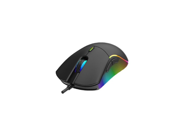 WG - Herní drátová RGB myš WG Chameleon III., RGB LED, černá