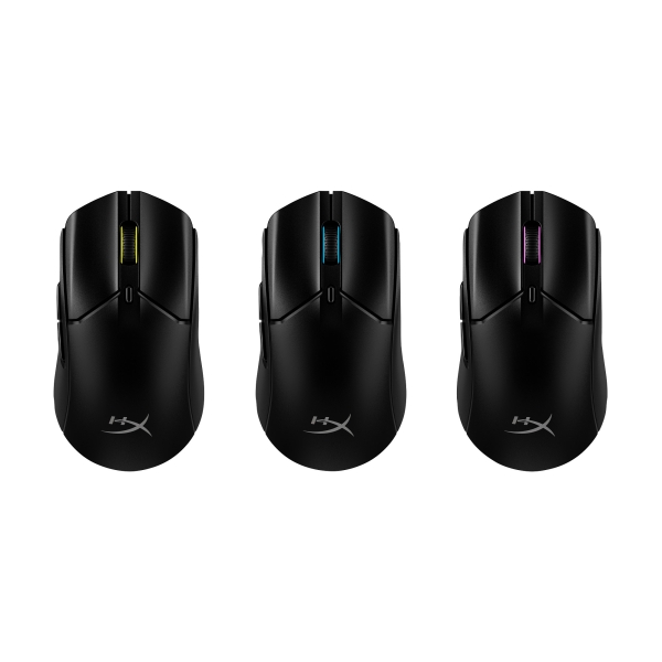 HP HyperX Pulsefire Haste 2/Herní/Optická/Pro praváky/Bezdrátová USB + Bluetooth/Černá