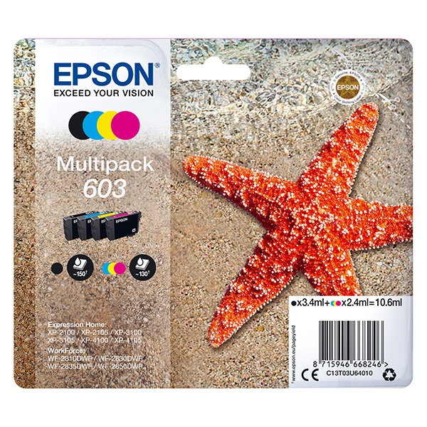 Náplň Epson 603, C13T03U64010 CMYK multipack