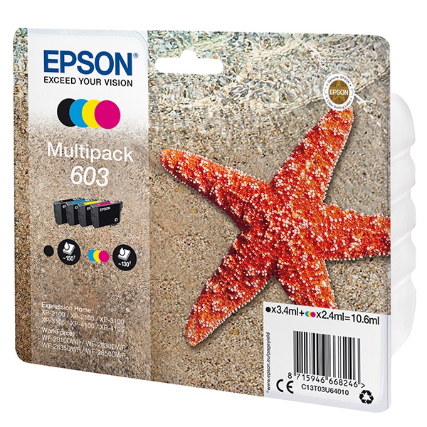 Náplň Epson 603, C13T03U64010 CMYK multipack