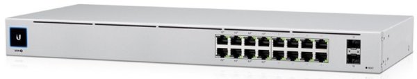 UBNT UniFi Switch USW-16-POE Gen2 [16xGigabit, 8x PoE out 42W, 802.3at/af, 2xSFP, 36Gbps]