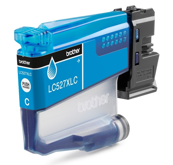 Brother LC527XLC - Vysoká výtežnost - azurová - originální - polštárový balícek - inkoustová cartridge - pro Brother MFC-J4350DW, MFC-J4550DW