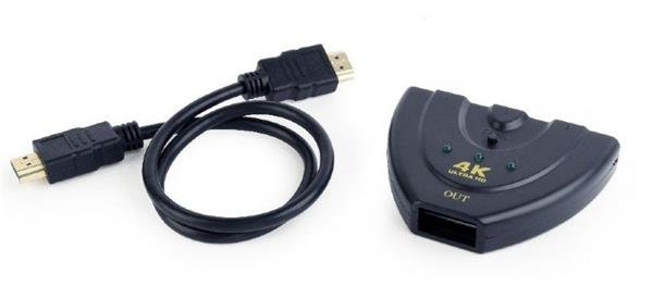 Kabel Gembird Datový přepínač HDMI switch, 3 cesty (DSW-HDMI-35)