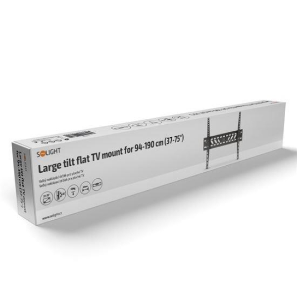 Solight velký naklápěcí držák pro ploché TV, 94cm - 190cm (37'' - 75'')