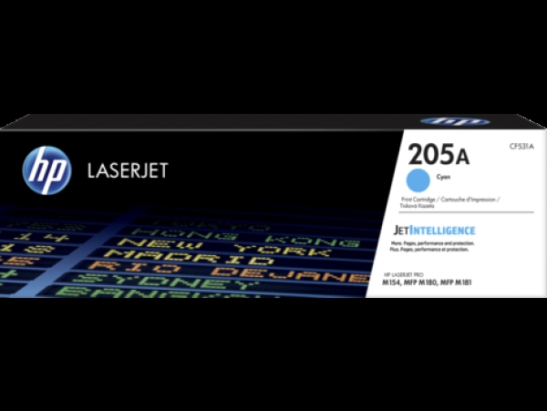 Toner HP č.205A CF531A azurový