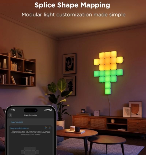 Govee Smart mini RGBIC panely - rozšíření 6ks