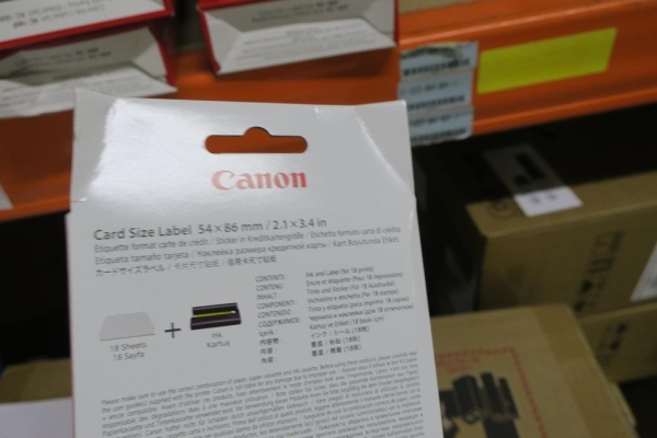 BAZAR - Canon KC18IF nálepka 54x86 18ks do termosublimační tiskárny - Poškozený obal (Komplet)