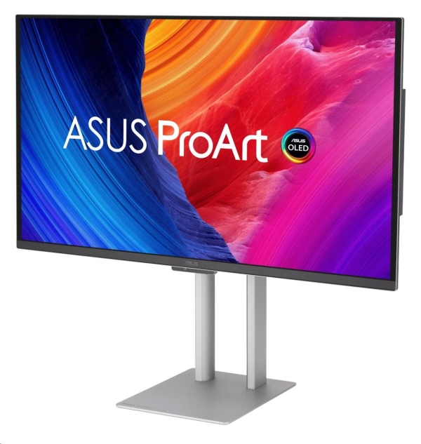 ASUS LCD 27" PA27UCDMR ProArt Display, 4K UHD, QD-OLED, Ultraslim, 240Hz, 0,1ms, HDR10, 99% DCI-P3, Thunderbolt4, Silver
