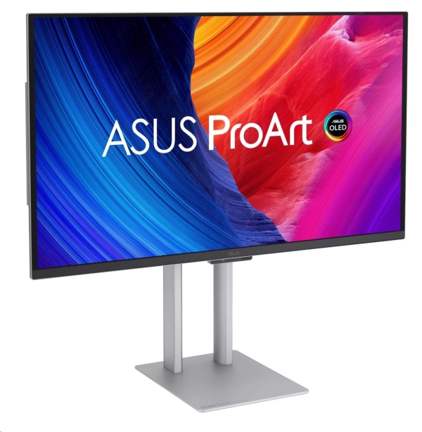 ASUS LCD 27" PA27UCDMR ProArt Display, 4K UHD, QD-OLED, Ultraslim, 240Hz, 0,1ms, HDR10, 99% DCI-P3, Thunderbolt4, Silver