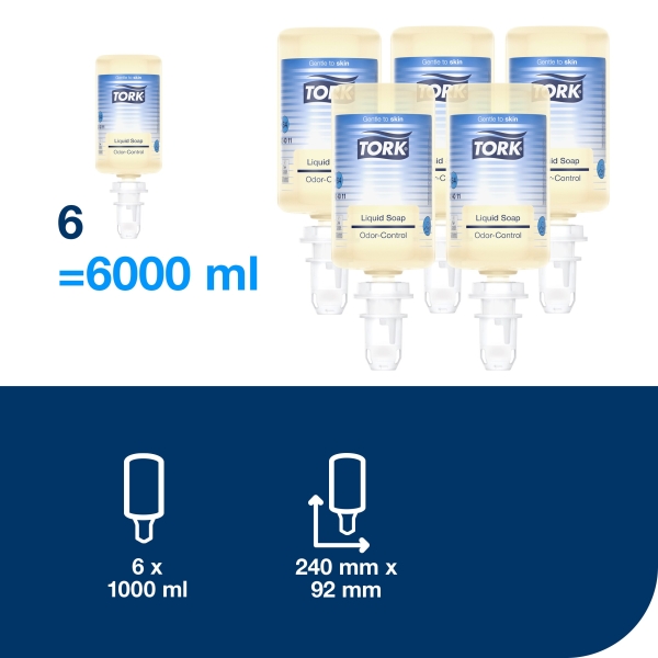 TORK tekuté mýdlo na ruce neutralizující zápach S4, 1000 ml