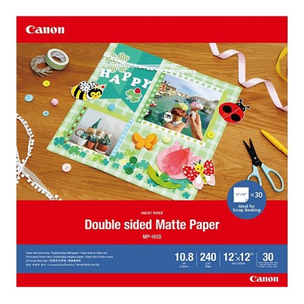 Canon  PAPÍR DOUBLE MATTE PHOTO PAPER(MP-101D)  MP-101D 12x12 30