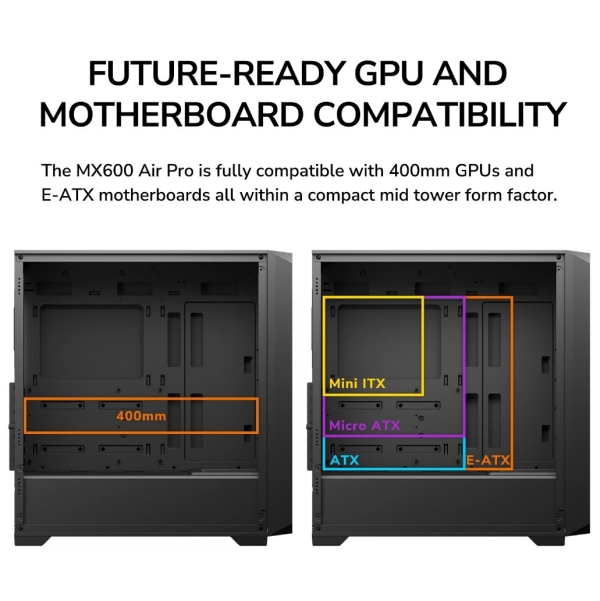 COUGAR PC skříň MX600 Air Pro Black Mid