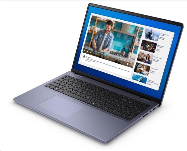 Dell 16 DC16251/C5-120U/16GB/512GB SSD/16" FHD+/Integrated/FgrPr/4 Cell/65W/WLAN/Backlit Kb/W11 Pro/3Y ProSpt