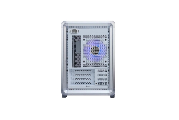 Cooler Master case MasterFrame 400 Mesh Silver, mATX, Průhledná bočnice, 1x 120 mm ARGB Fan, Střibrná